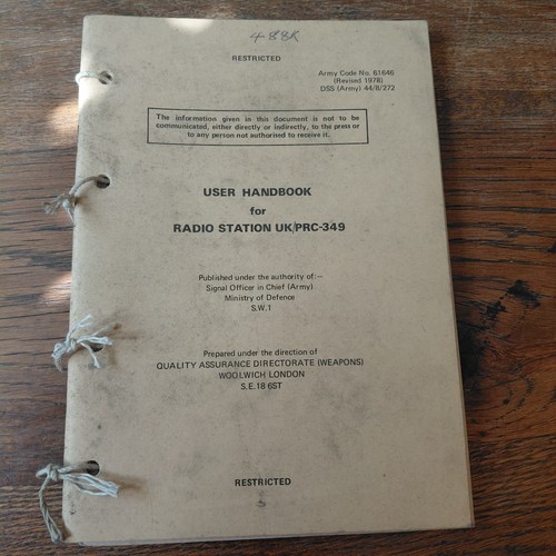 Clansman radio manual - radio, pair