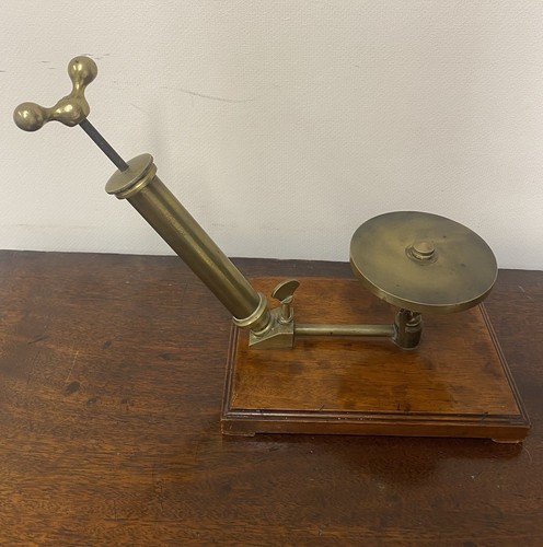 Antique brass and mahogany - brass,