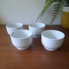 4 x IKEA 365+ Small White Footed Bowls Snack / Dips / Nibbles Party  12.5 cm Dia