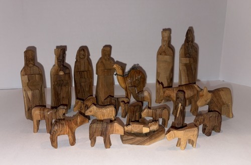 Vintage nativity set figures - vintage,