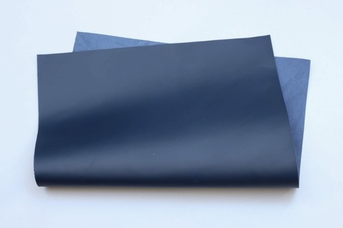 Calf leather veg tan - leather, blue,