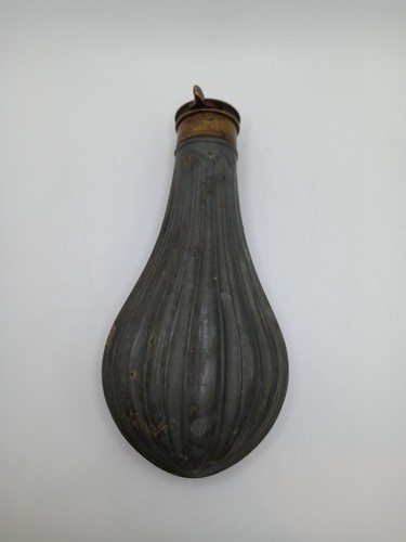 Pewter powder flask - pewter, approx