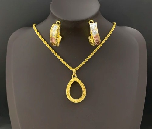 African ethnic 18k gold plated - gold,