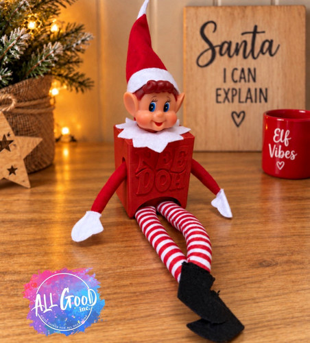 Christmas elf shelf sitter - shelf,