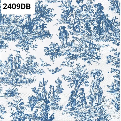 Blue and white single - 4,