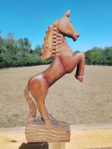 Vintage hand carved pegasus - hand,