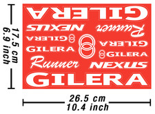 Gilera decals stickers - gilera,