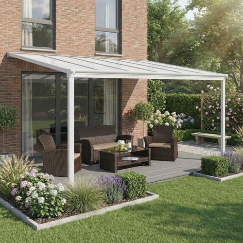 White garden veranda car - white,