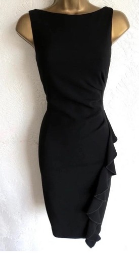Coast black wiggle dress 12 - black,