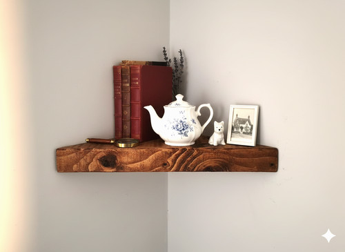 Rustic corner shelf - corner,