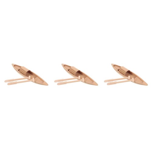 3pcs mini wood canoe - 3pcs,