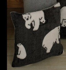 2 x Polar Bear Cushion Cover