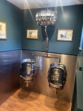 Beer Barrel Urinals - Stainless Steel