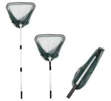 Pond Fish Catch Net Telescopic Handle Strong Leaf Dip Garden Cleaning Scoop Koi