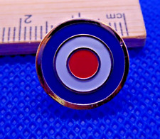 Pin Badge - RAF Roundel Symbol Lapel Target Metal Enamel in Clear Poly Bag
