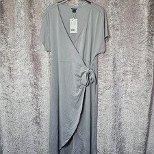 Monki Clothing modal grey wrap