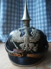 Original Unrestored Pre-WW1 Imperial German Pioneer Officer's Pickelhaube
