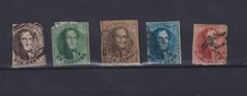 Early Belgium Stamps on a