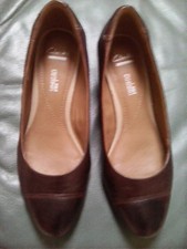 Vintage Clarks Leather Wedge