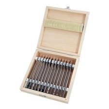 Wood Spade Drill Bit Set Selfcut Speed Flat Hex Shank 6mm - 25mm Wood Box 14Pcs 