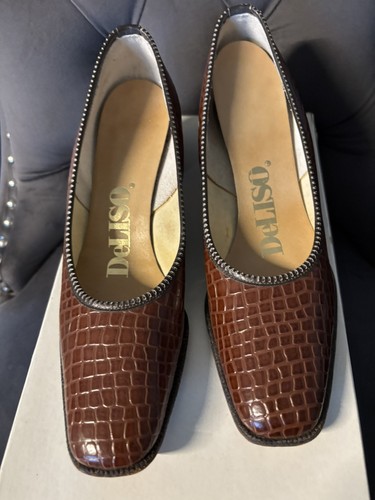 Deliso brown crocodile print - deliso,