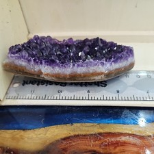 RARE AMETHYST CRYSTAL SLICE /