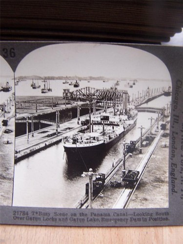 Stereoscope gatun loch panama - stereoscope,