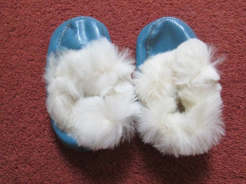 Baby slippers 1950s - baby,