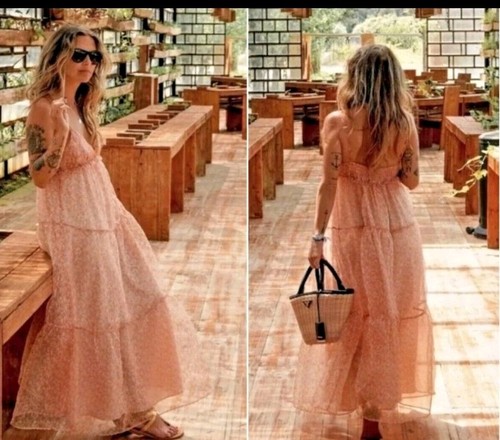 Zara peach long - peach,