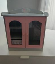 Girls Wooden Doll Wardrobe