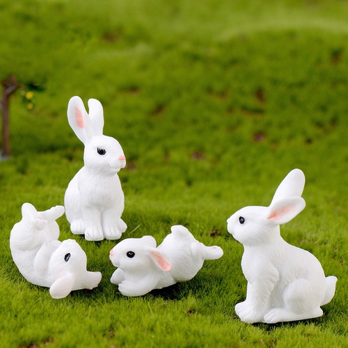 12pcs rabbit resin ornaments - 12pcs,