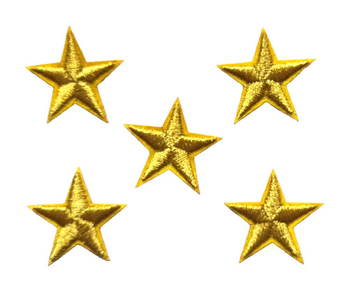 Gold star patch - x, (3cm