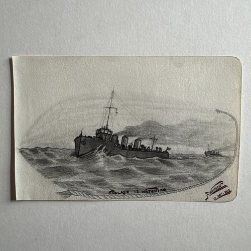 Original ww1 pencil drawing - original,