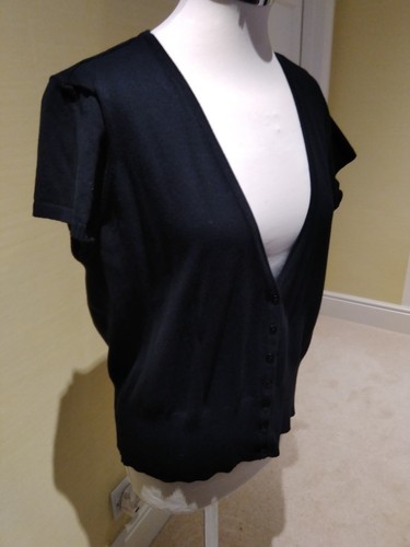 Ladies black cap sleeve - black, m&co.