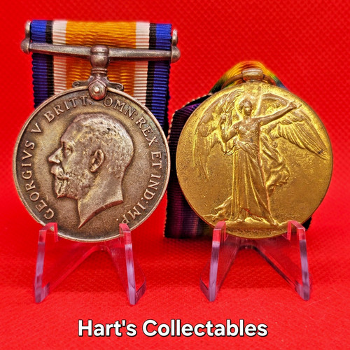 Ww1 medal pair 121862 - pair, sjt
