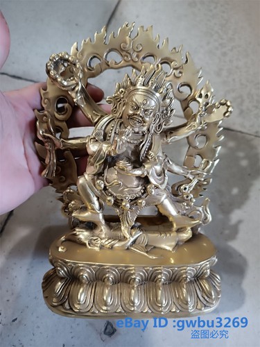 Large chinese tibet brass hand - large,