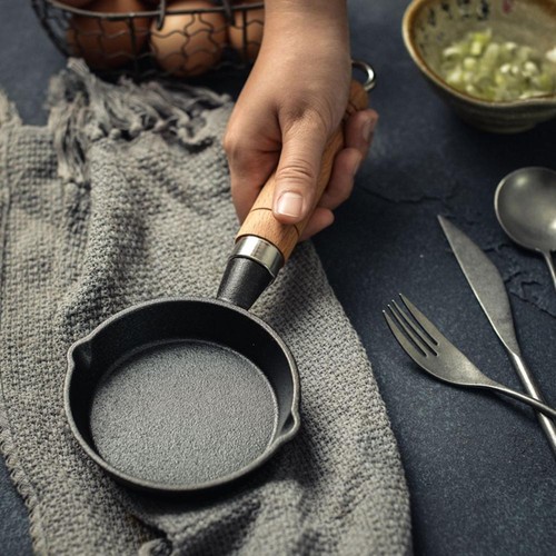 Cast iron frying - cast, pan