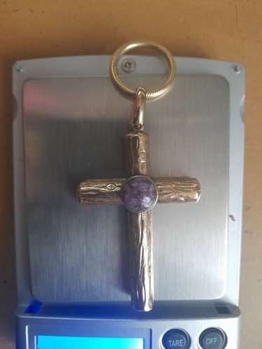 Antique large 9ct - gold, cross