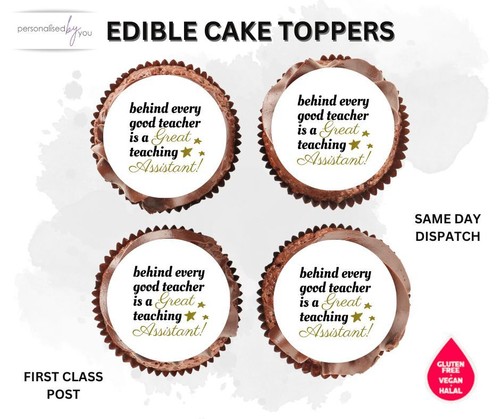 Edible cupcake toppers - edible,