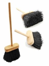 Companion Hearth Brush Wooden Handle Fireside Brush Soft Bristle Oblong Head