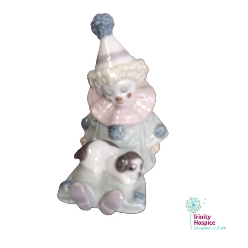Lladro figurine clown with - clown,