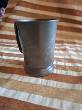 Vintage Antique Pewter Tankard