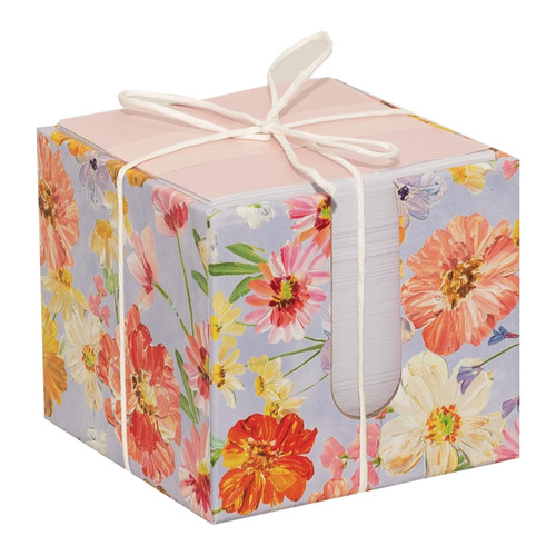 Saffron floral memo - block, desk