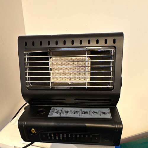 Black portable gas radiant - black,