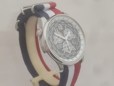 Citizen Eco-Drive World Time Chronograph. H500 calibre. Military strap. Gents