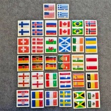 World flags gel domed stickers - flags,