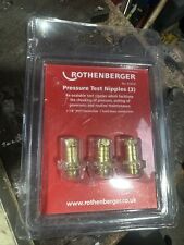 67016 Rothenberger Pressure Test Nipples (Pack of 3) 1/8 BSP