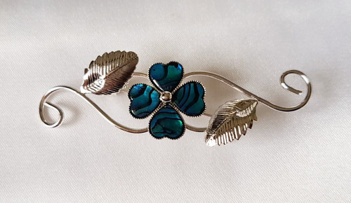 Brooch flower leaves - flower, &