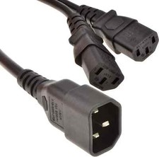 30cm IEC Mains Splitter Cable