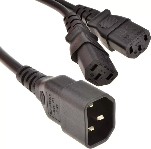 30cm iec mains - splitter, cable